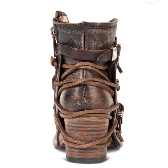 Freebird Crue - Distressed Grey/Multi Ankle Booties sz 10 - Picture 6 of 16